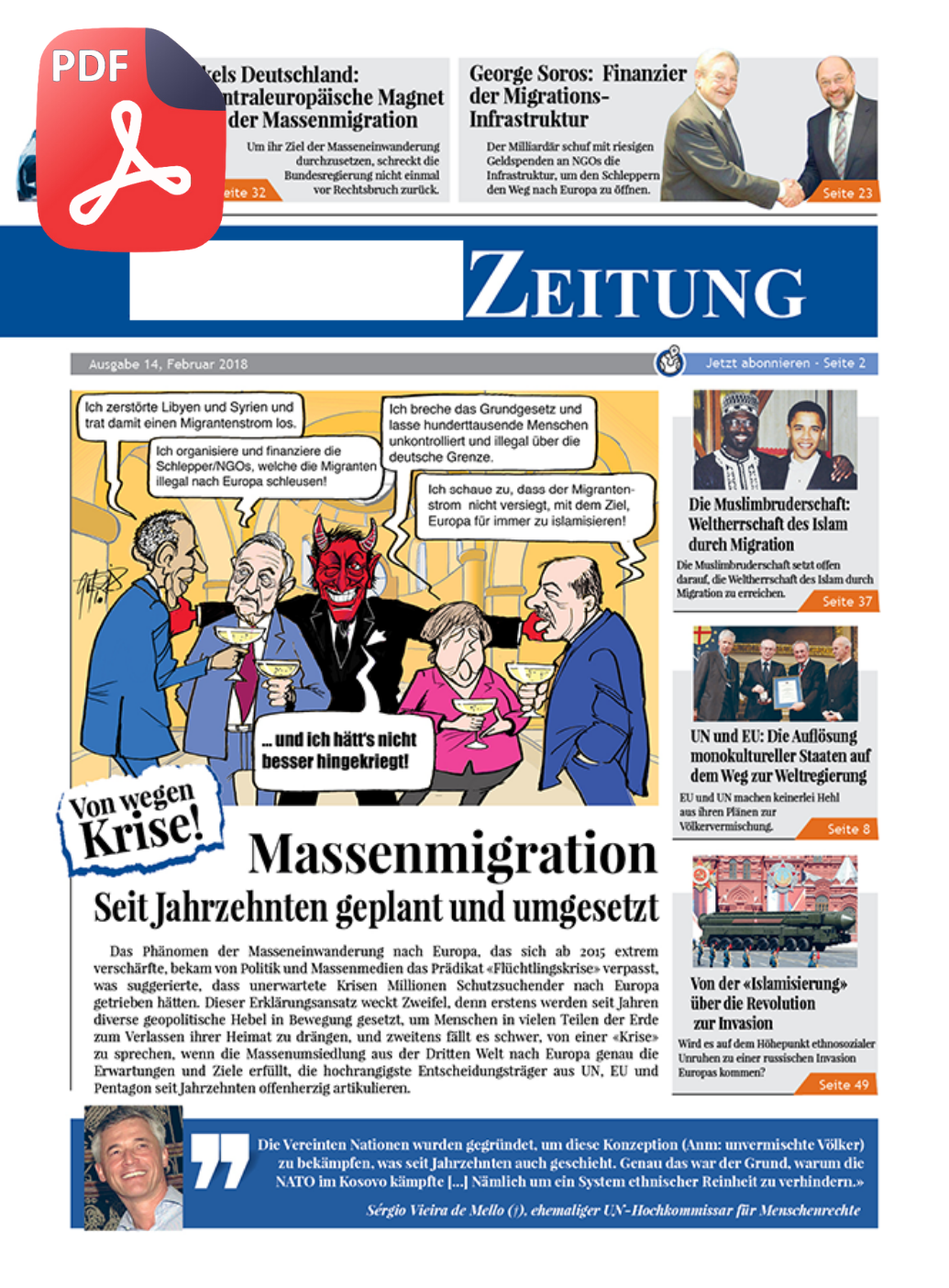 Ausgabe 14: Geplante Massenmigration