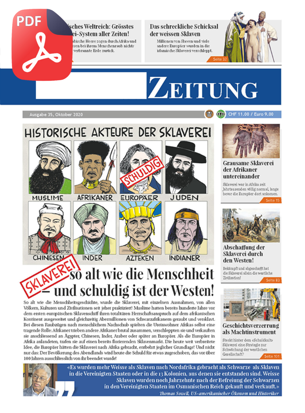 Ausgabe 35: Sklaverei: so alt wie die Menschheit - und schuldig ist der Westen!