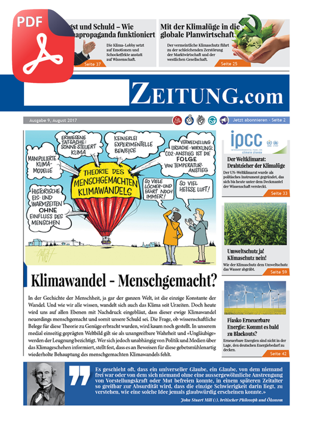 Ausgabe 09: Klimawandel menschgemacht?